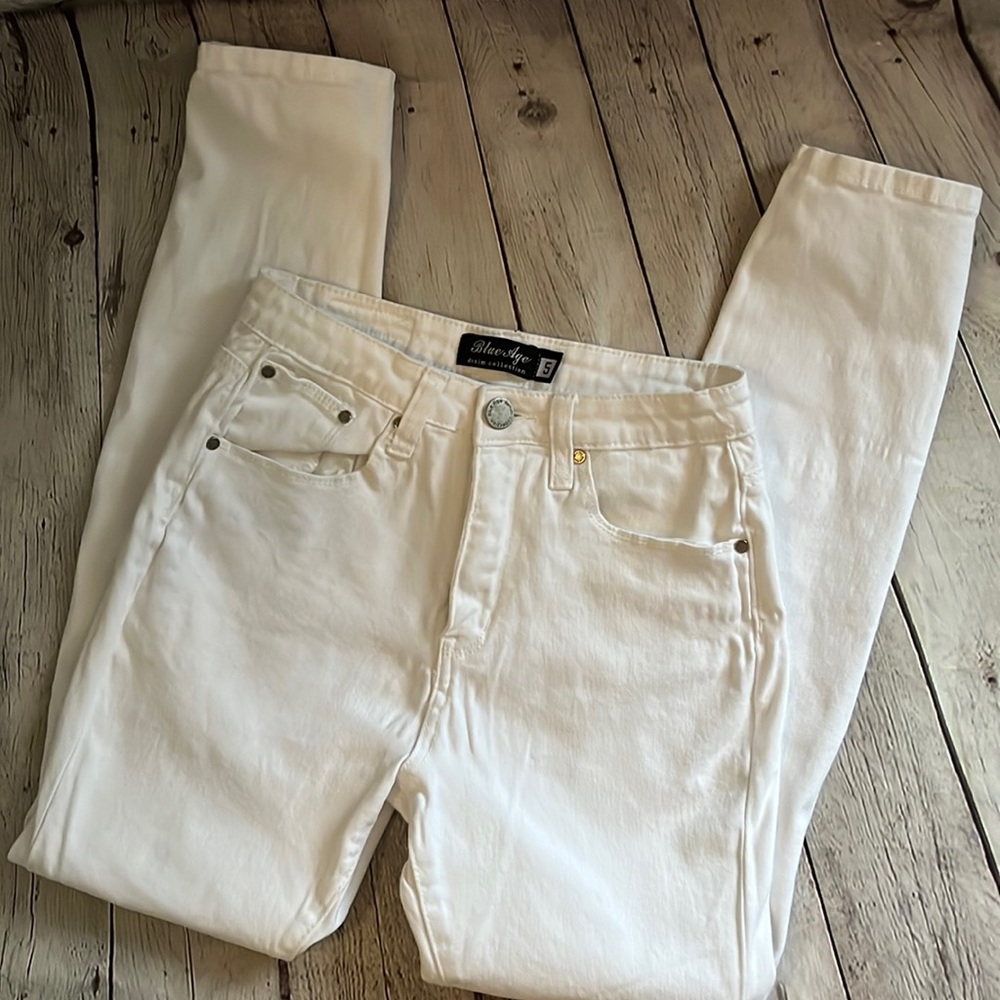 Blue Age White Skinny Jeans
